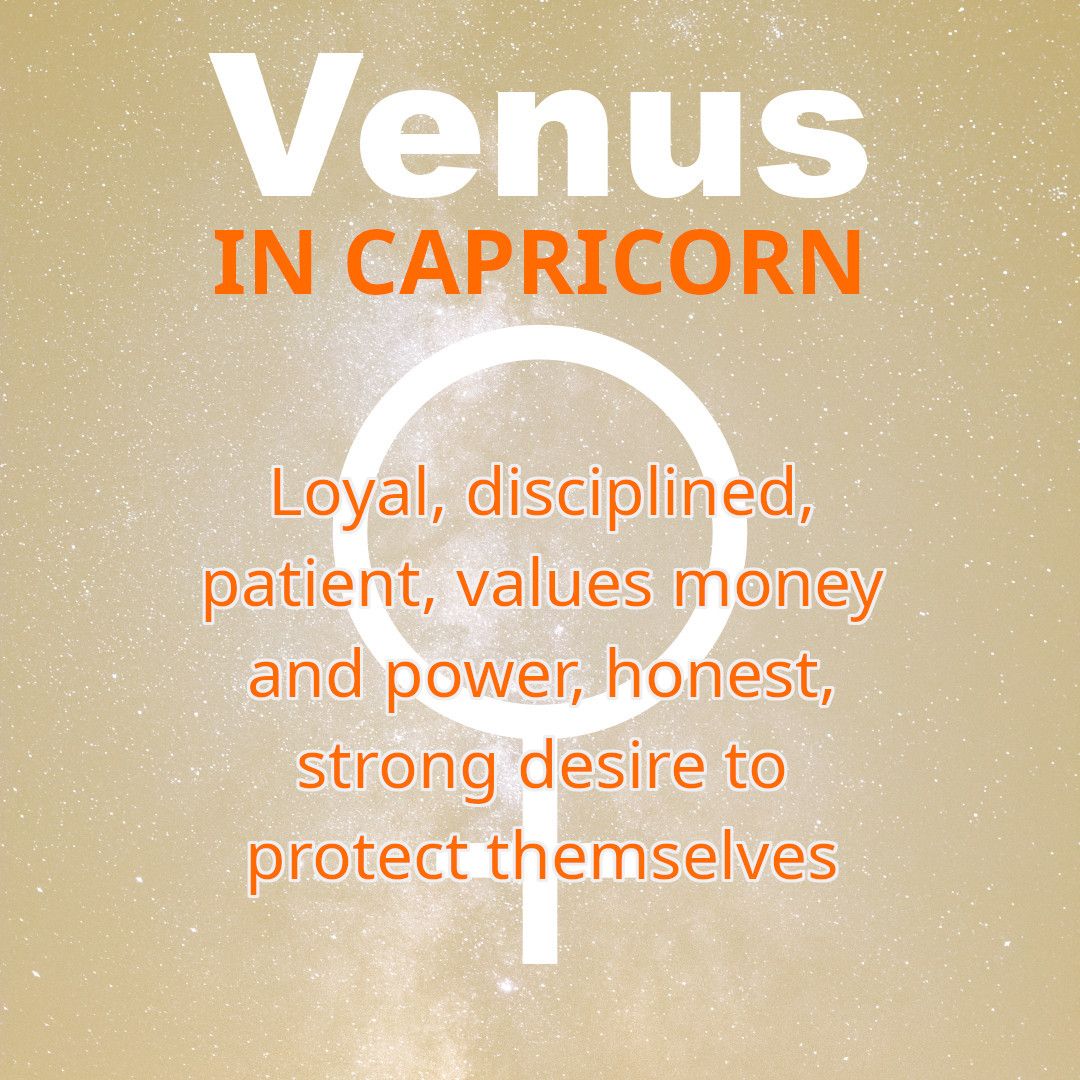 Venus in Earth Signs