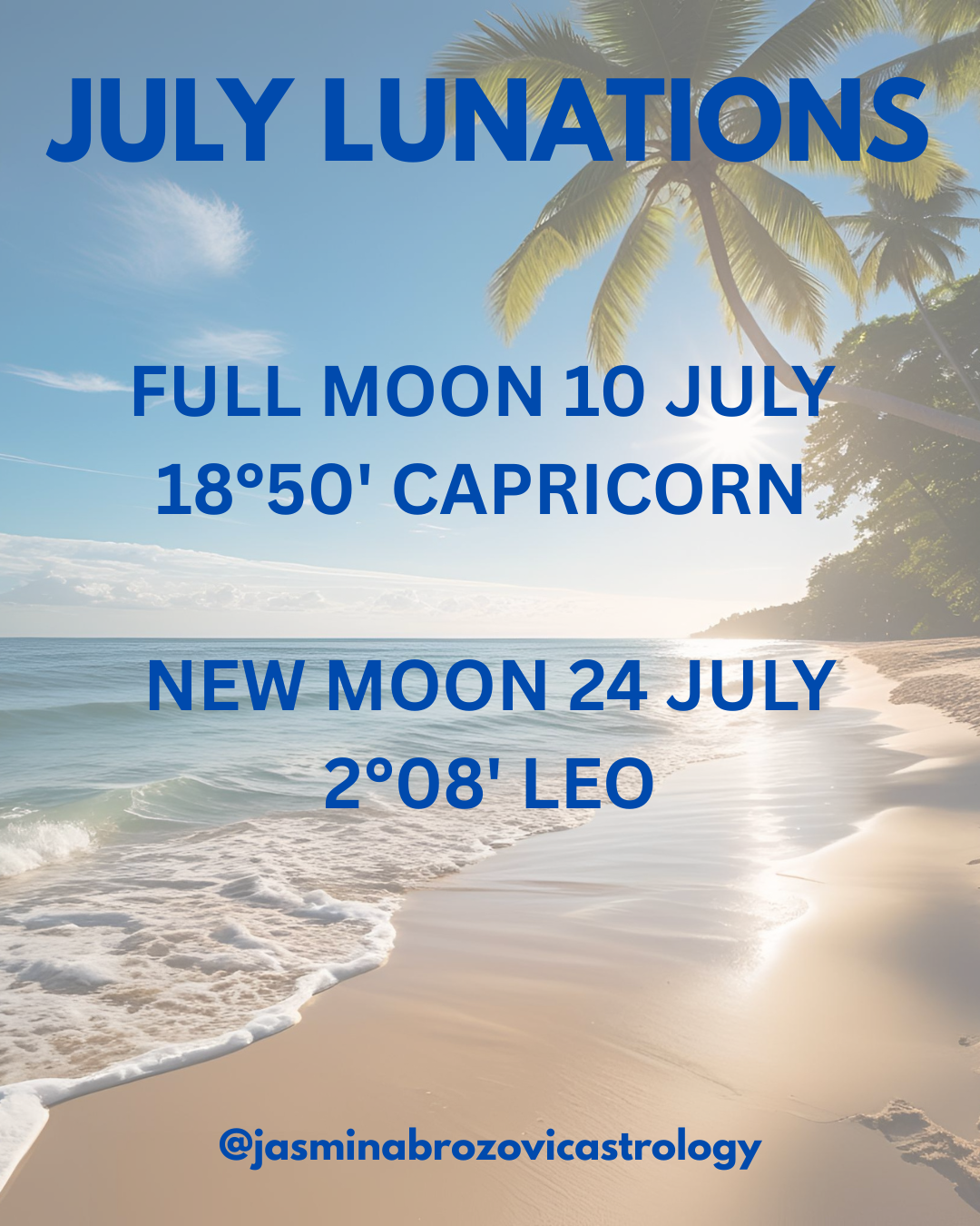 July Lunations