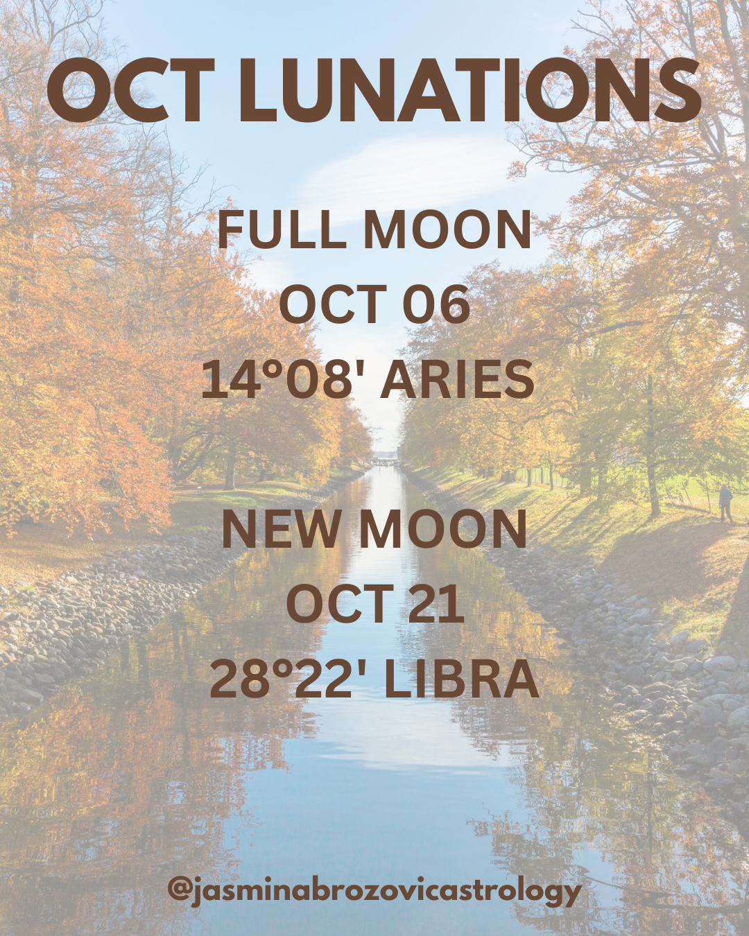 October Lunations
