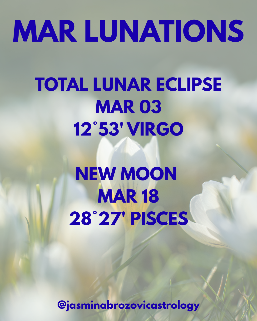 March Lunations