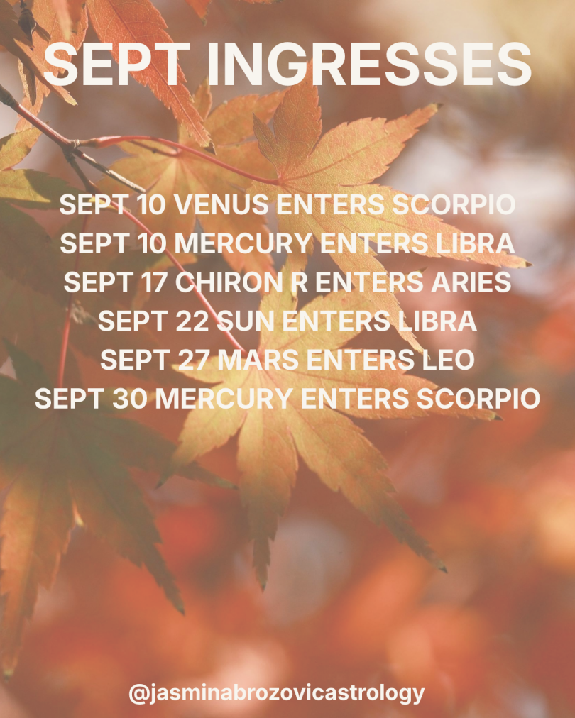 September Ingresses